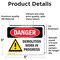 Signmission Demolition Work In Progress, 5 in W x Rectangle, Vinyl Decal OS-2PACK-DS-D-35-L-1117 - alternate 7